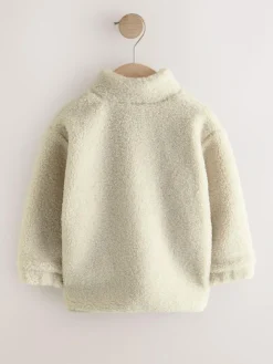 Next Stone Plain Funnel Neck Fleece Zip Through Fleece (3mths-7yrs)^BOY Baby Winter Clothing|Coats, Jackets & Pramsuits