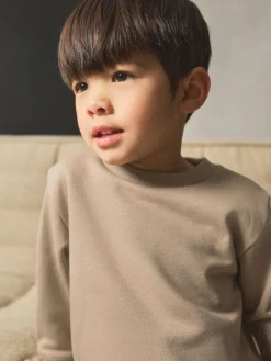 Next Stone Plain Sweatshirt And Joggers Set (3mths-7yrs)^BOY Sweatshirts & Hoodies|Sweat Pants