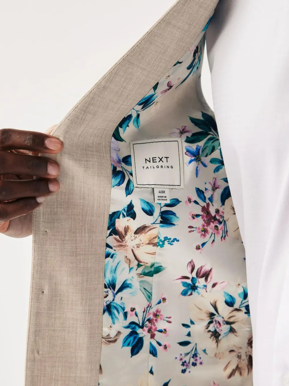 Next Regular Fit Motionflex Stretch Waistcoat Stone