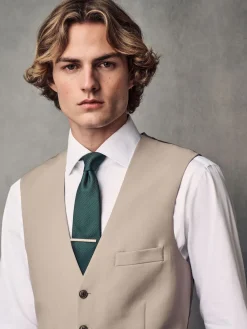 Next Regular Fit Wool Blend Motionflex Waistcoat^ Vests