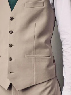 Next Regular Fit Wool Blend Motionflex Waistcoat^ Vests