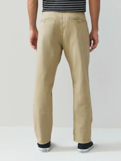 Outlet Next Regular Tapered Fit Authentic Sunbleached Trousers Stone