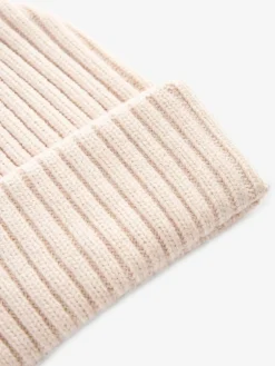 New Next Rib Beanie Hat (3mths-16yrs) Stone