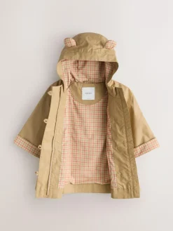 Next Stone Shower Resistant Hooded Trench Coat (3mths-7yrs)^ Coats, Jackets & Pramsuits|Coats, Jackets & Pramsuits