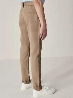 Next Stone Skinny Fit Stretch Chino Trousers (3-17yrs)^BOY Joggers|Pants & Chinos