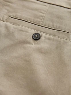 Next Skinny Fit Stretch Chinos Shorts Stone