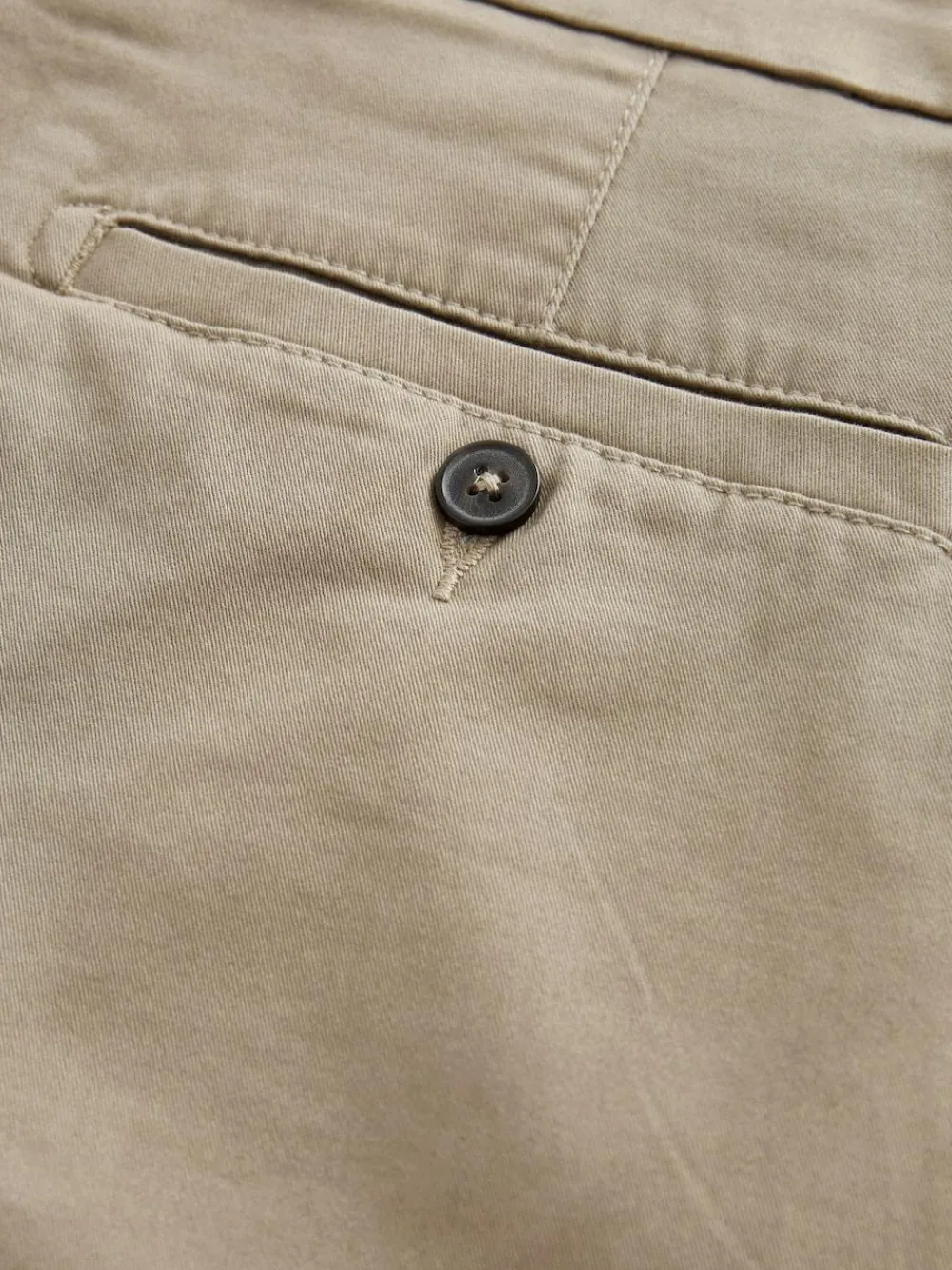 Next Skinny Fit Stretch Chinos Shorts Stone
