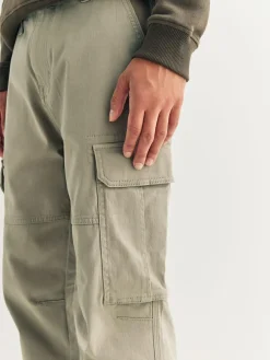 Next Stone Slim Fit Cotton Stretch Cargo Trousers^ Pants & Chinos