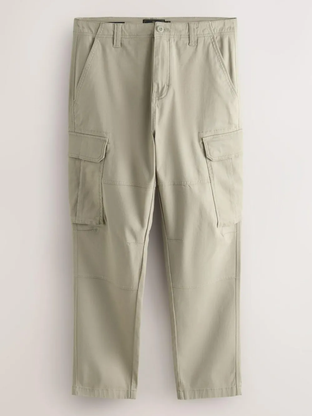 Next Stone Slim Fit Cotton Stretch Cargo Trousers^ Pants & Chinos