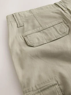 Next Stone Slim Fit Cotton Stretch Cargo Trousers^ Pants & Chinos