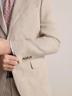 Next Slim Fit Leomaster Italian 100% Linen Suit Jacket^ Suits & Tuxedos