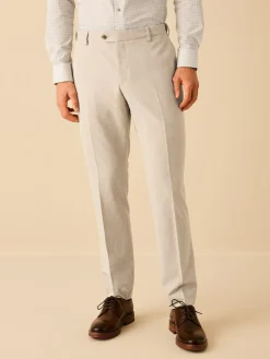 New Next Slim Fit Motionflex Stretch Suit Trousers Stone