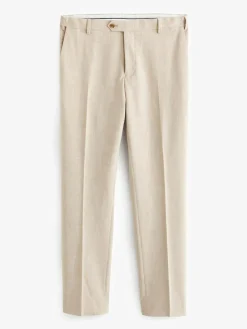 New Next Slim Fit Motionflex Stretch Suit Trousers Stone