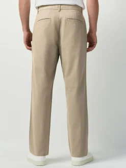 Sale Next Straight Fit 100% Cotton Chino Trousers Stone