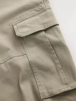 Next Stone Straight Fit Cotton Stretch Cargo Trousers^ Pants & Chinos