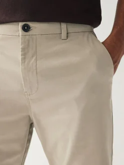 New Next Stone Straight Fit Stretch Chinos Shorts