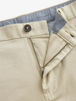 New Next Stone Straight Fit Stretch Chinos Shorts