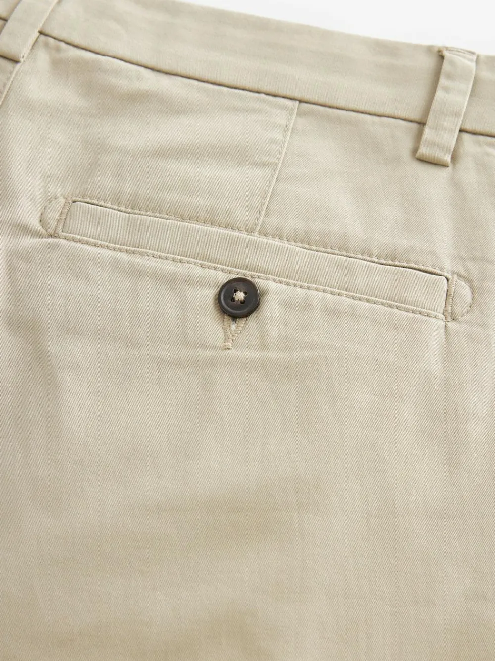 New Next Stone Straight Fit Stretch Chinos Shorts