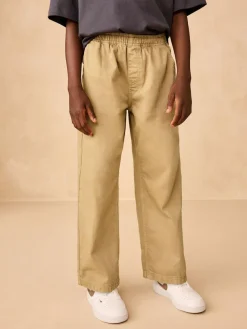 Next Wide Fit Pull On Twill Jeans (3-16yrs)^BOY Jeans|Jeans