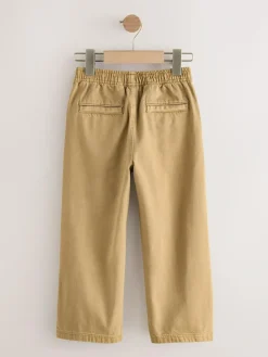 Next Wide Fit Pull On Twill Jeans (3-16yrs)^BOY Jeans|Jeans