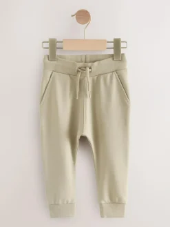 Clearance Next Stone/Tan Brown/Grey Skinny Fit Joggers 5 Pack (3mths-7yrs)