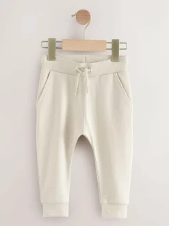 Clearance Next Stone/Tan Brown/Grey Skinny Fit Joggers 5 Pack (3mths-7yrs)