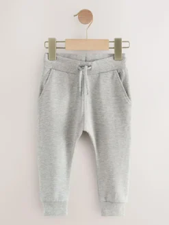 Clearance Next Stone/Tan Brown/Grey Skinny Fit Joggers 5 Pack (3mths-7yrs)