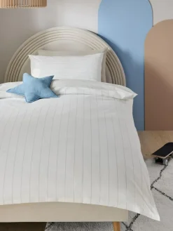 Next Stripe Supersoft 100% Cotton Percale 200 Thread Count Duvet Cover and Pillow Case Set^ Childrens Bedding|Bedsets & Duvet Covers