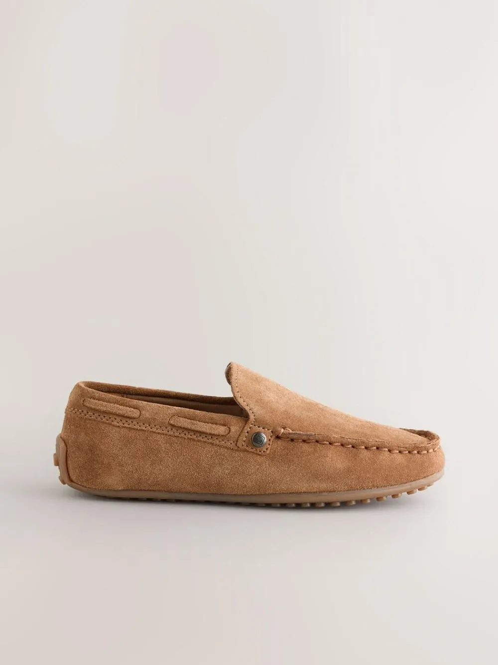 Next Standard Fit (F) Loafers Suede Tan Brown