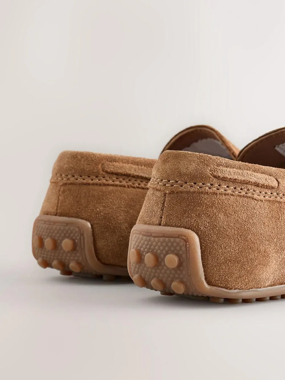 Next Standard Fit (F) Loafers Suede Tan Brown