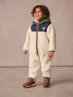 Superdry Beige Sherpa Snowsuit^ Coats, Jackets & Pramsuits|Coats, Jackets & Pramsuits