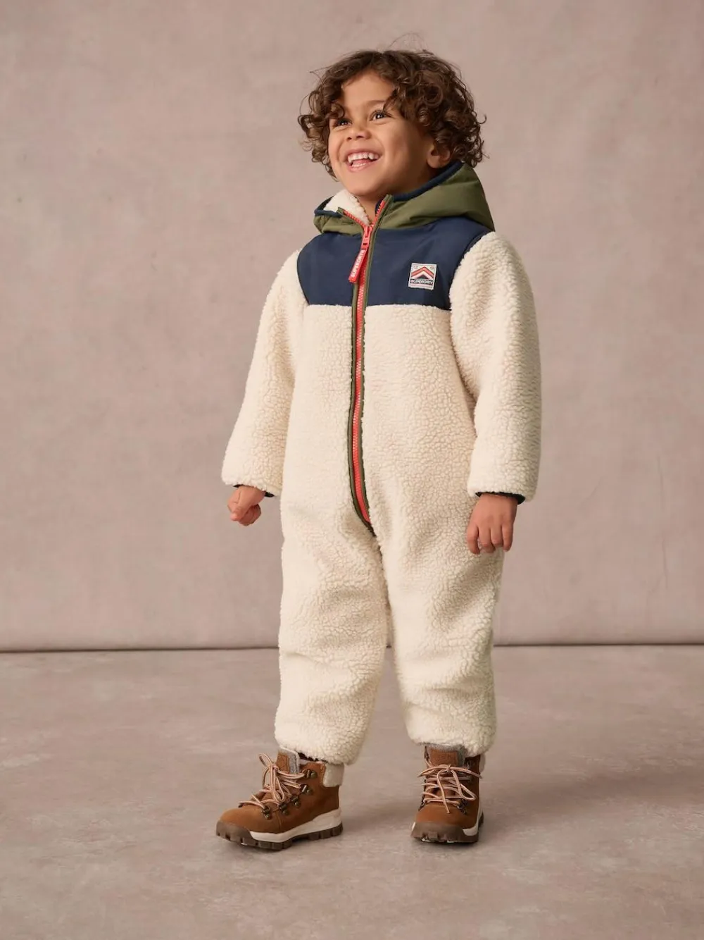 Superdry Beige Sherpa Snowsuit^ Coats, Jackets & Pramsuits|Coats, Jackets & Pramsuits