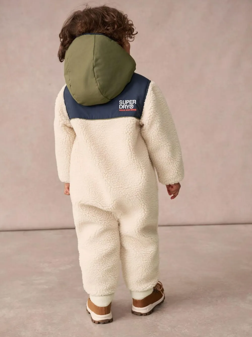 Superdry Beige Sherpa Snowsuit^ Coats, Jackets & Pramsuits|Coats, Jackets & Pramsuits