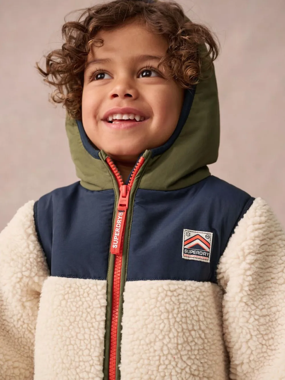 Superdry Beige Sherpa Snowsuit^ Coats, Jackets & Pramsuits|Coats, Jackets & Pramsuits