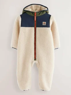 Superdry Beige Sherpa Snowsuit^ Coats, Jackets & Pramsuits|Coats, Jackets & Pramsuits