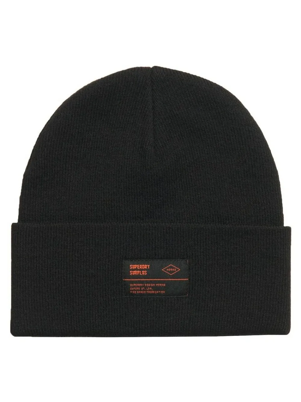 New Superdry Surplus Knitted Beanie Hat Black