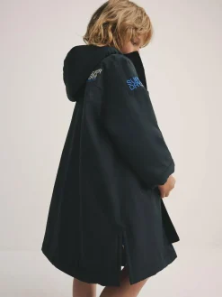 New Superdry Changing Robe Black/Blue