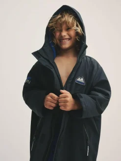 New Superdry Changing Robe Black/Blue