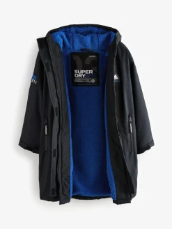New Superdry Changing Robe Black/Blue