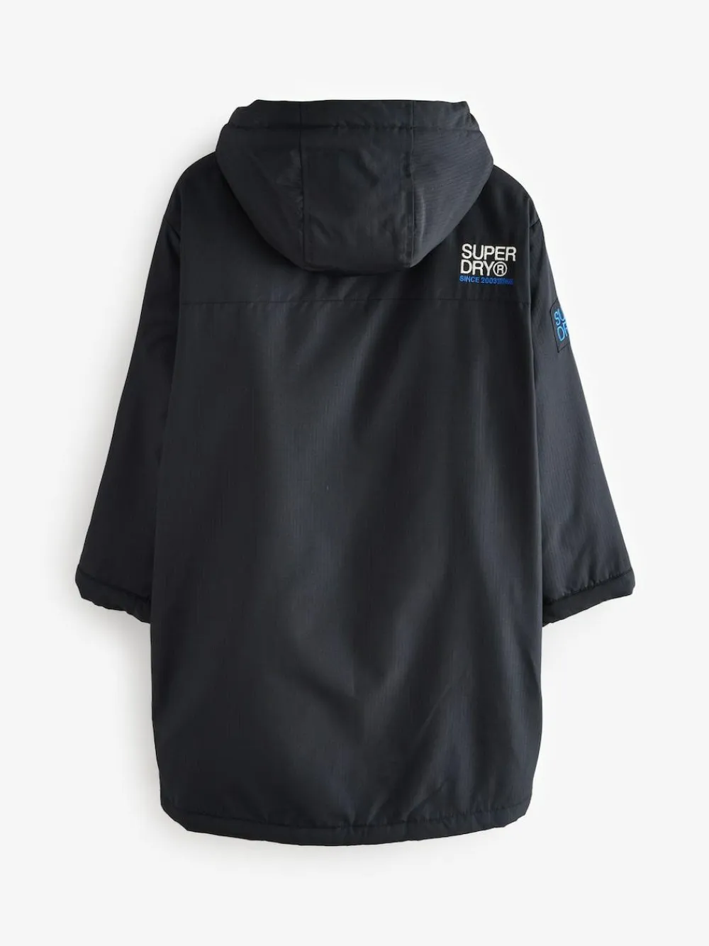 New Superdry Changing Robe Black/Blue