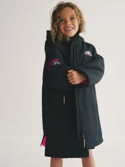 Hot Superdry Changing Robe Black/Pink