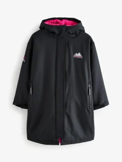 Hot Superdry Changing Robe Black/Pink
