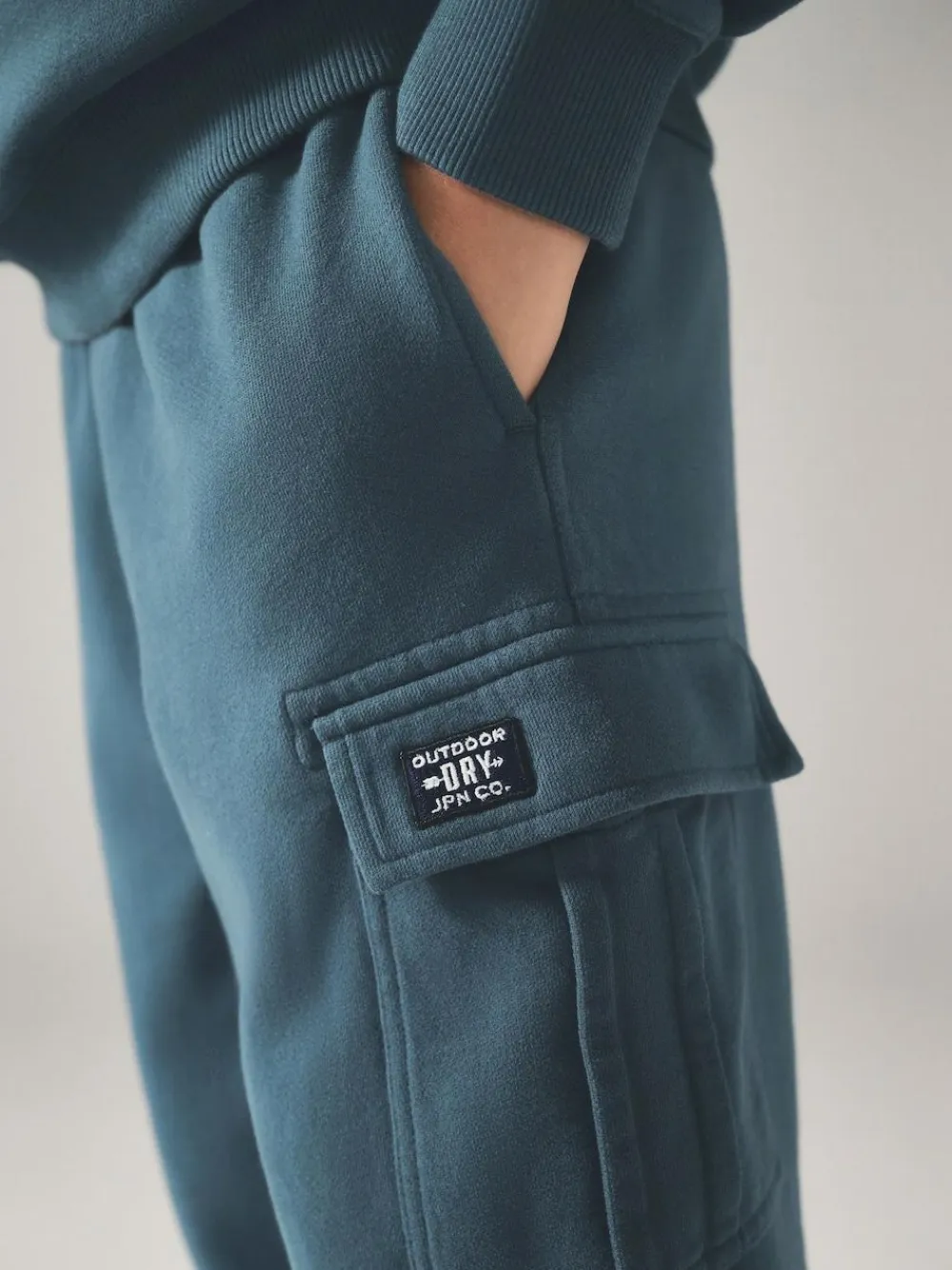 Superdry Blue Red Sweat Top & Shorts Set^BOY Sweatshirts & Hoodies|Sweat Pants