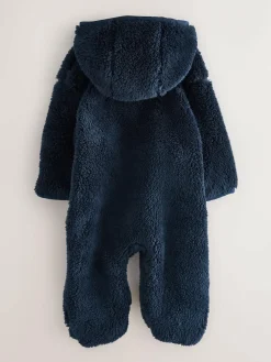 Online Superdry Teddy Fleece Pramsuit Blue