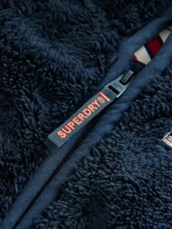 Online Superdry Teddy Fleece Pramsuit Blue