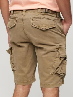 Superdry Brown Core Cargo Relaxed Fit Shorts^ Shorts