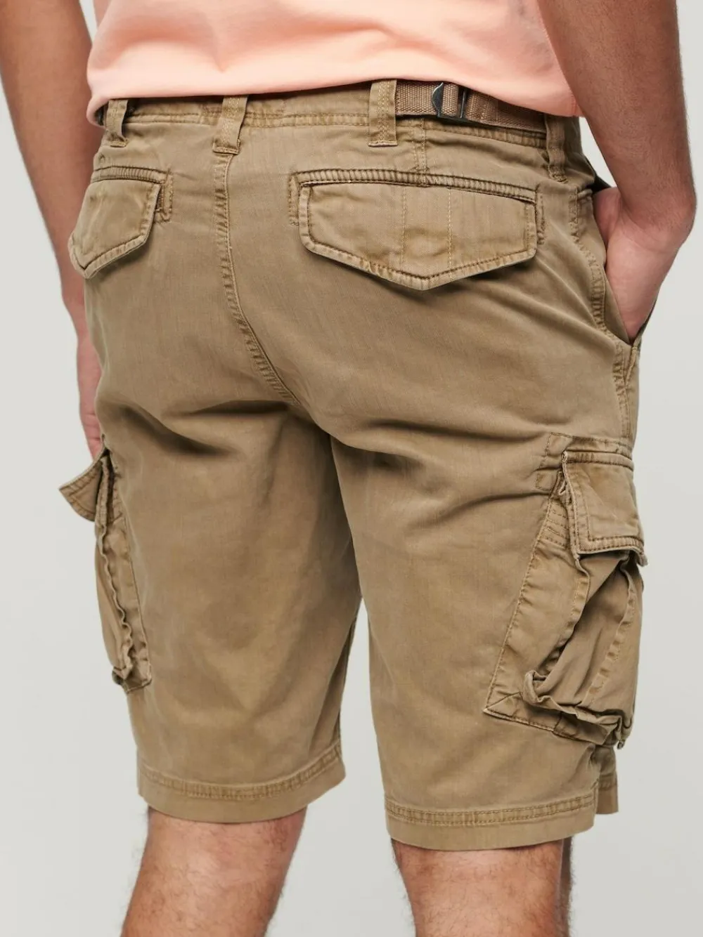 Superdry Brown Core Cargo Relaxed Fit Shorts^ Shorts