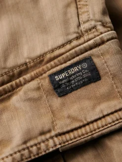 Superdry Brown Core Cargo Relaxed Fit Shorts^ Shorts