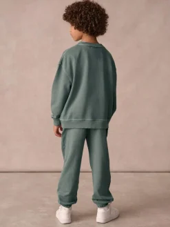 Superdry Dark Green Sweat Top & Shorts Set^BOY Sweatshirts & Hoodies|Sweatshirts & Hoodies