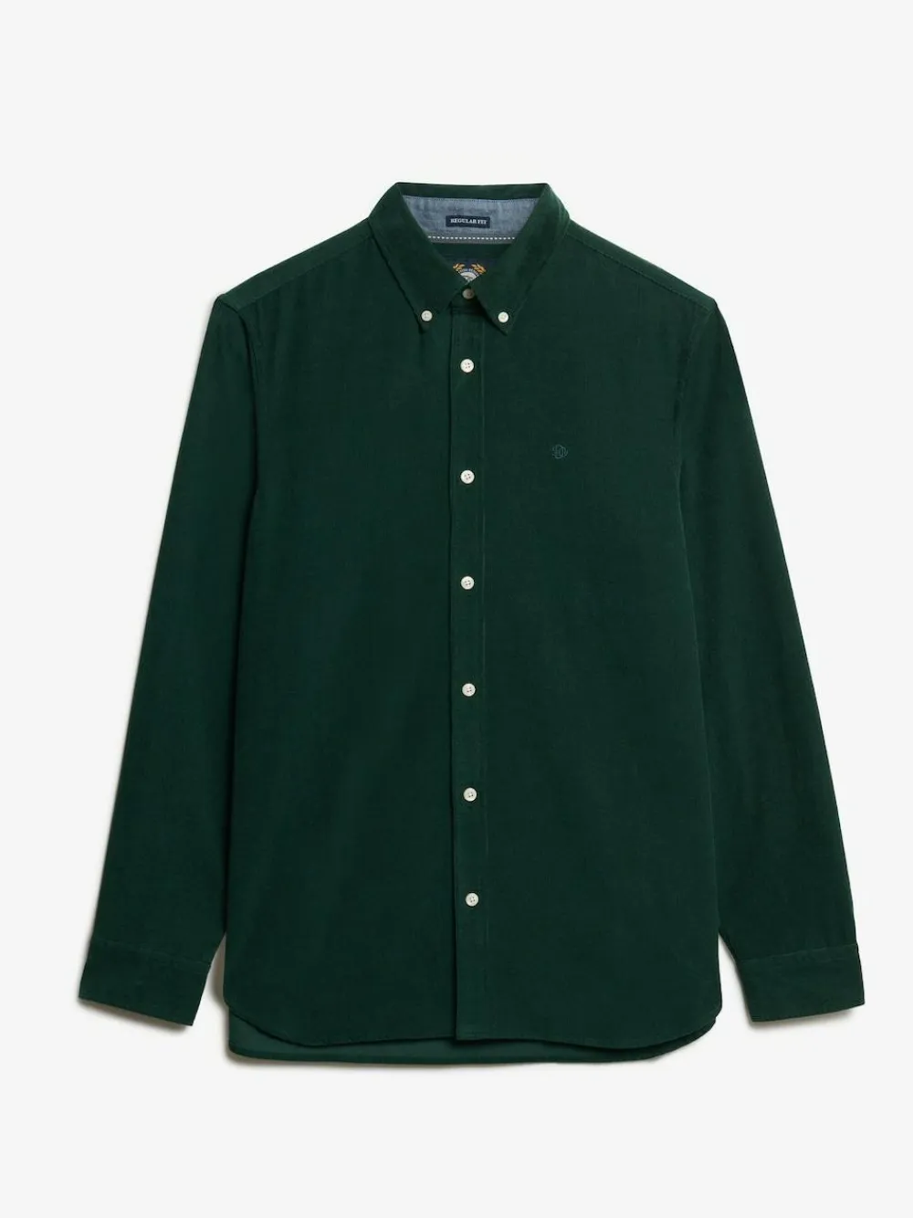 Clearance Superdry Classic Needle Cord Shirt Green